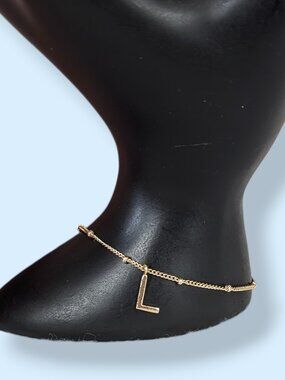 (2/$20) Dainty Letter "L" Bracelet